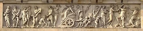 Bas-relief de l'attique de la porte de Brandebourg — Brandenburger Tor