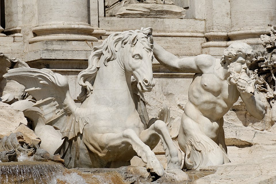 El hipocampo plácido — Fontana di Trevi