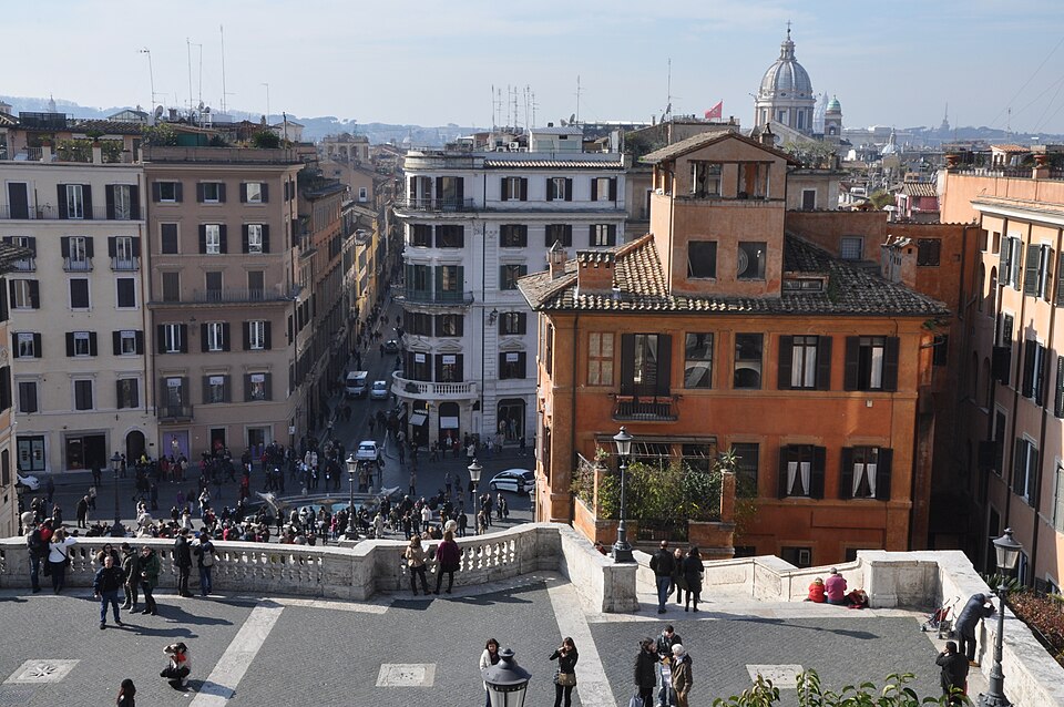 View over Piazza di Spagna