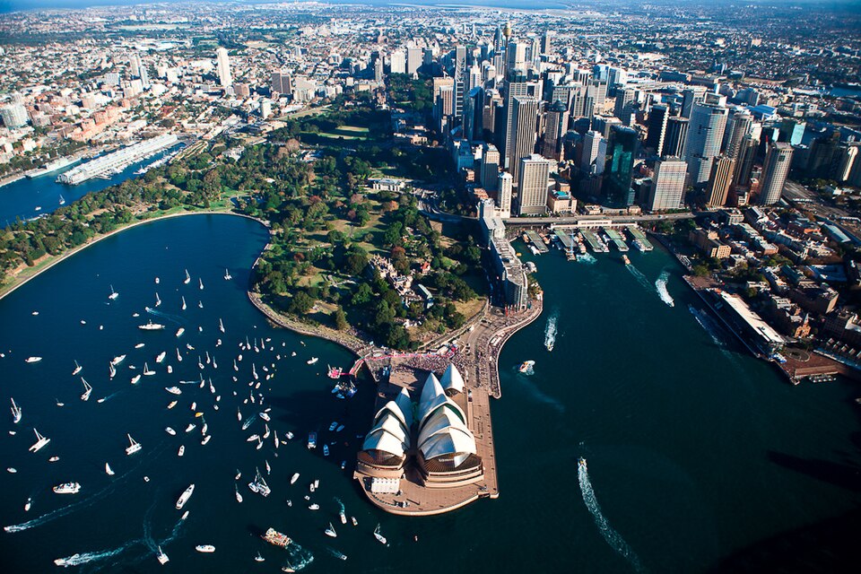 Vue aérienne de Bennelong Point — Sydney Opera House