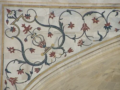 Incrustations de Parchin Kari — Taj Mahal