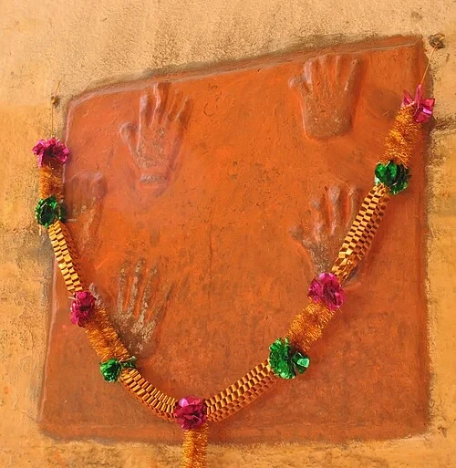 Les marques de la Sati — Mehrangarh Fort