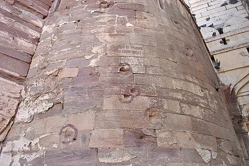 Les cicatrices du siège — Mehrangarh Fort