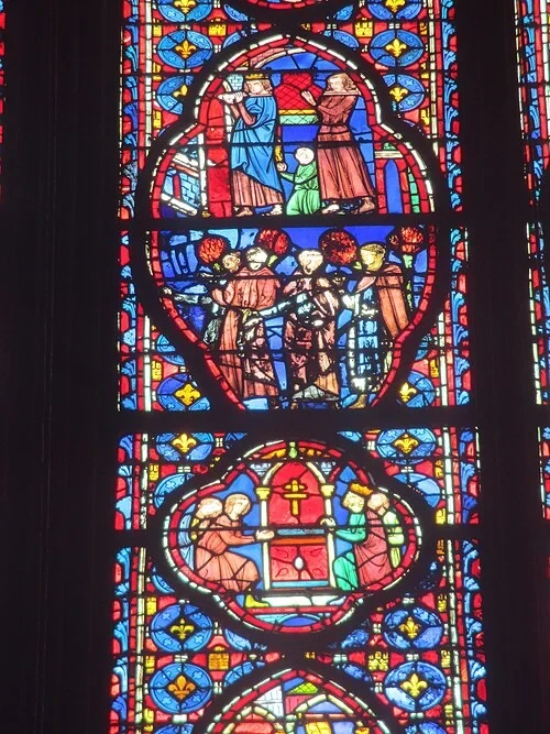 La verrière des Reliques de la Passion — Sainte-Chapelle