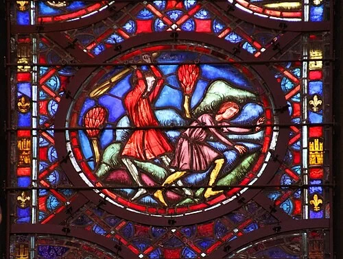 Panneau de Caïn et Abel — Sainte-Chapelle