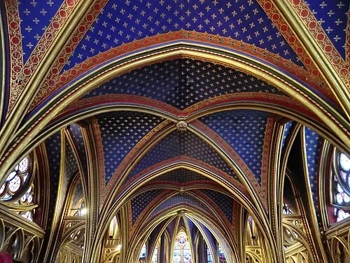 Les voûtes de la chapelle basse — Sainte-Chapelle