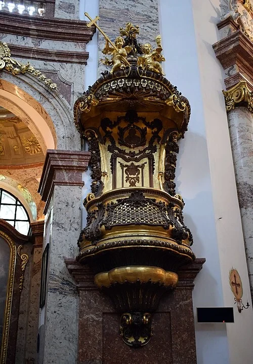 La chaire rococo — Wiener Karlskirche