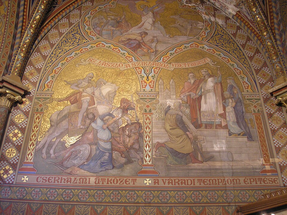 Les peintures murales du roi-chevalier — Mátyás-templom
