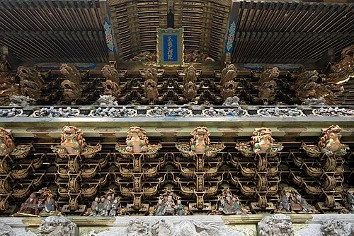 Sculptures de la Porte du Crépuscule — Nikkō Tōshō-gū