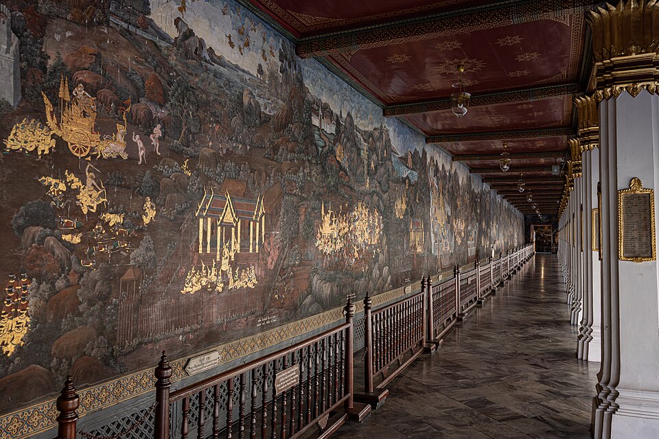 La plus longue peinture murale du monde — Wat Phra Kaew