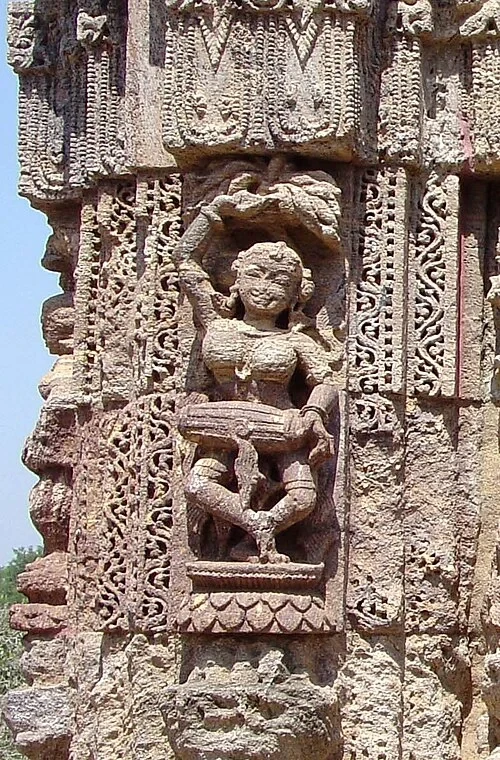 Le relief du batteur — Konark Sun Temple