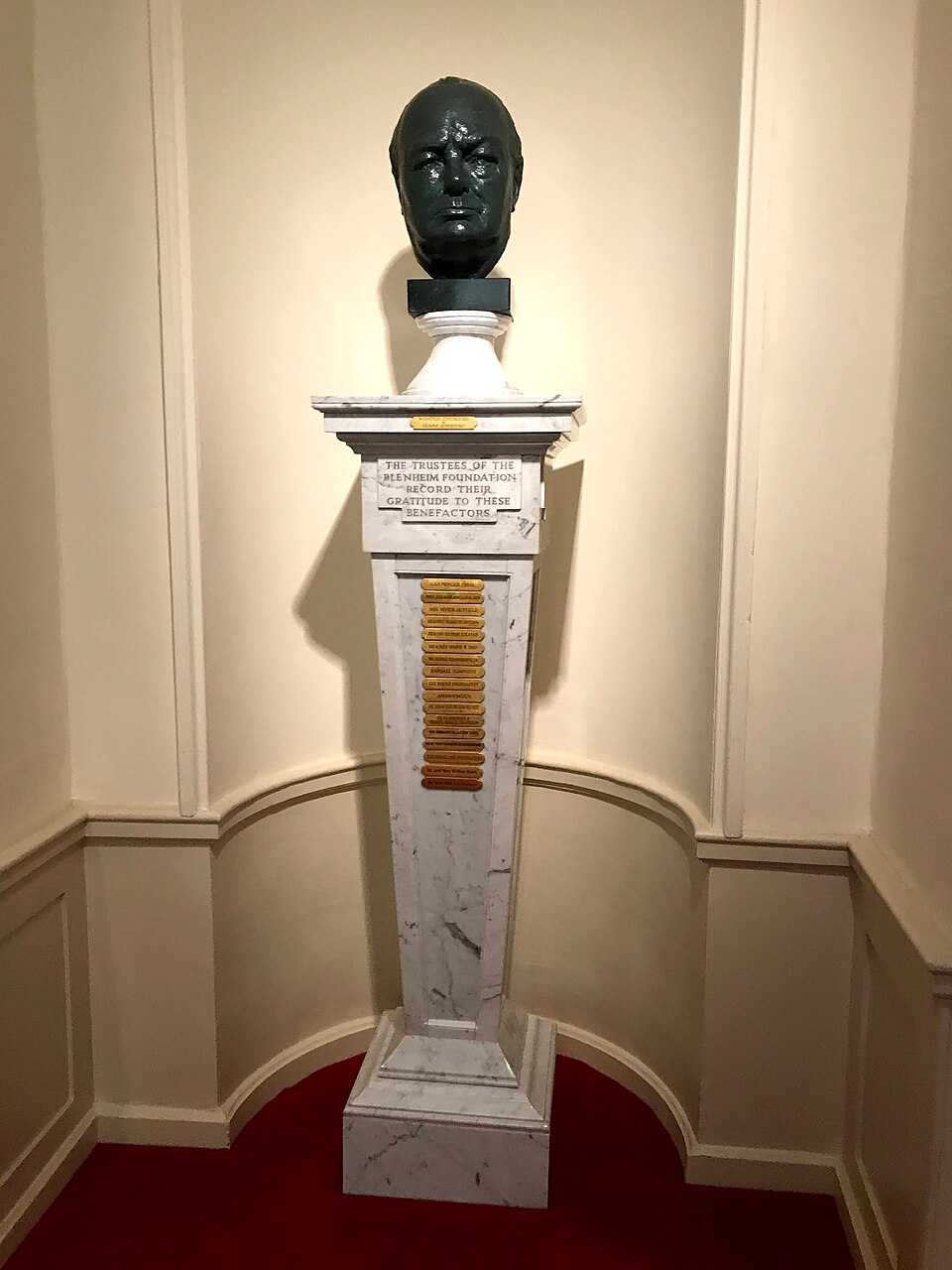 Buste de Winston Churchill — Blenheim Palace
