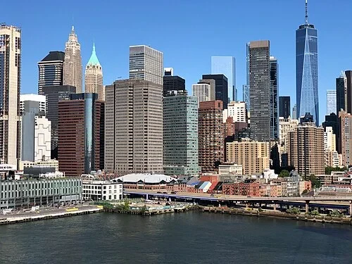 Panorama du Lower Manhattan — Brooklyn Bridge