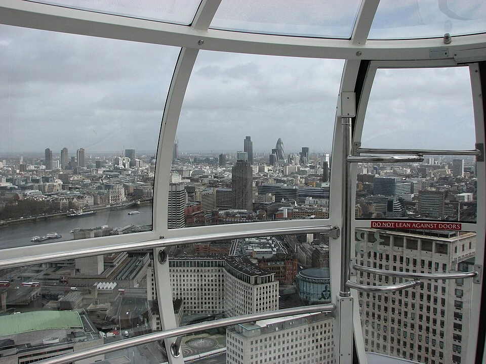 À l'intérieur de la capsule d'observation — London Eye