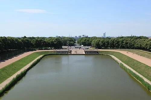 Vue du sommet sur Leipzig — Völkerschlachtdenkmal