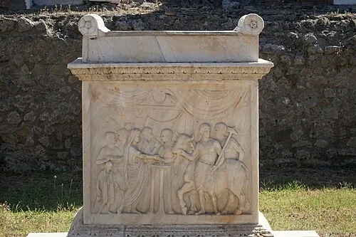 Der Opferaltar — Pompeii Archaeological Park