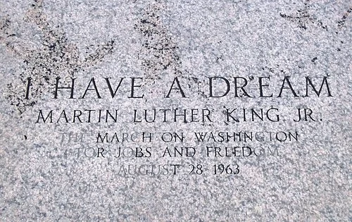 Marqueur 'I Have a Dream' — Lincoln Memorial