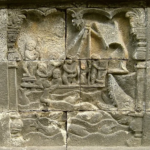 La récolte de la mer — Candi Borobudur