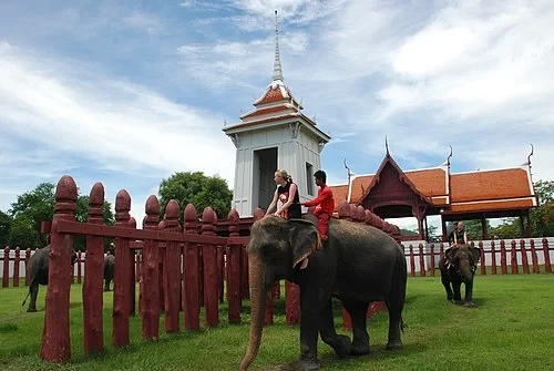 Ayutthaya Elefantenpalast und königliches Gehege