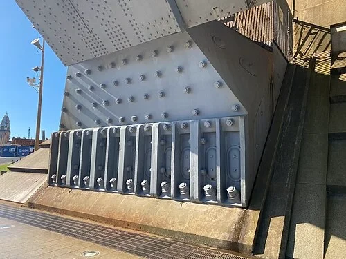 基礎の鉄骨構造