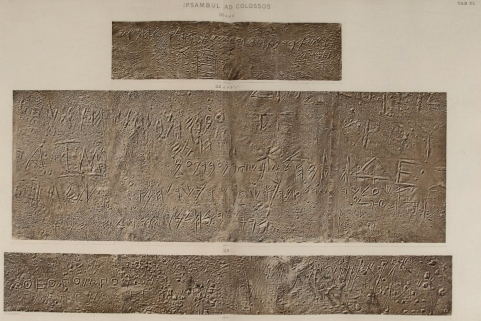 Abu Simbel Phoenician Graffiti