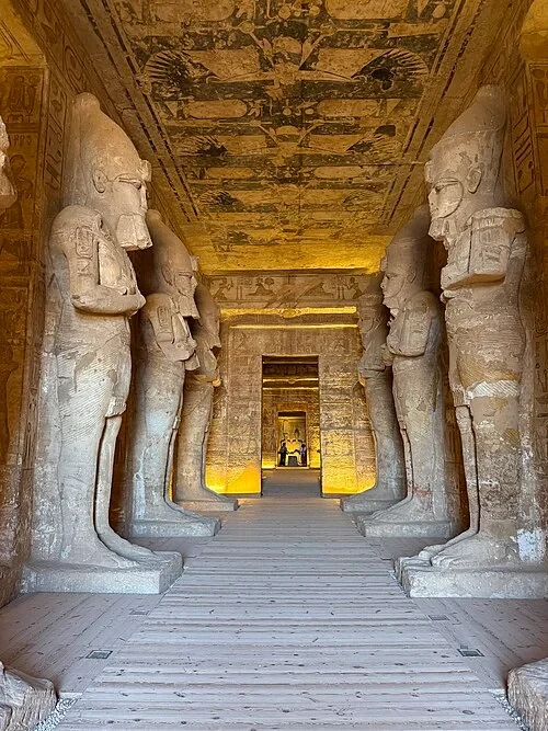 Interior of the Great Temple of Abu Simbel