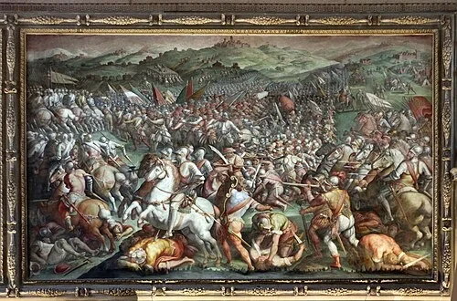 La bataille de Marciano — Palazzo Vecchio