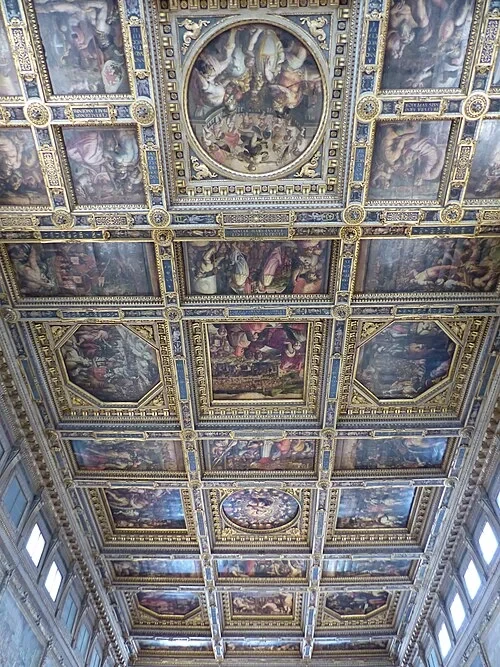 Le plafond du Salone dei Cinquecento — Palazzo Vecchio