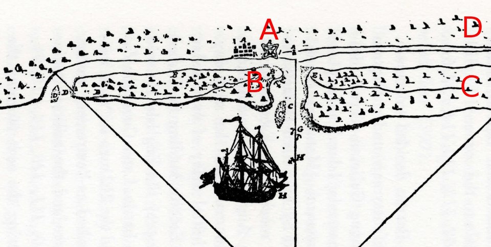 Map of the 1702 Siege