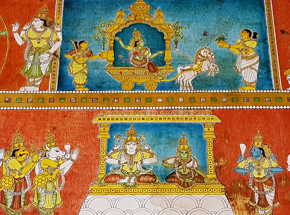 Wall Painting in Meenakshi Temple