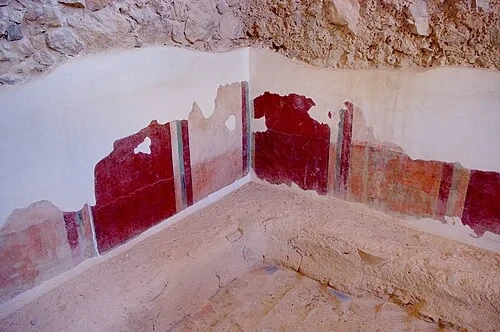 Les fresques du tepidarium — Masada