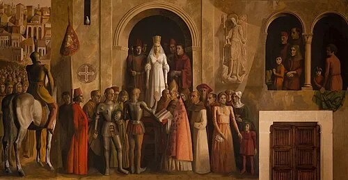 Proclamation of Isabella Mural — Royal Alcázar of Segovia audio guide stop