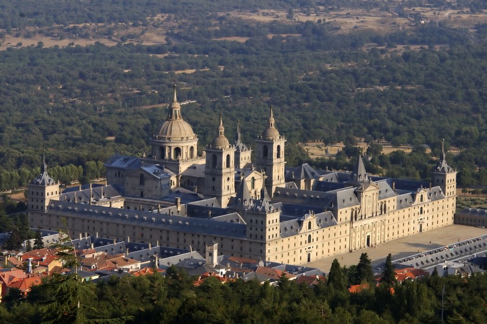 Vue aérienne de l'Escurial