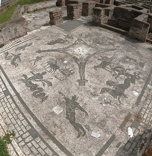The Coachmen's Mosaic — Ostia Antica audio guide stop
