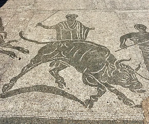 Mosaic of the Sacrificial Bull — Ostia Antica audio guide stop