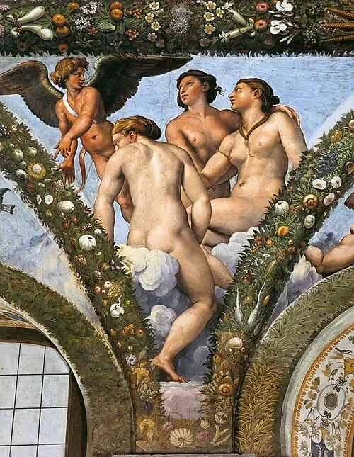 Cupidon et les Trois Grâces — Villa Farnesina