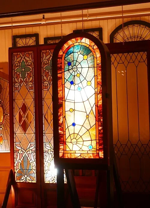 Vitrail en toile d'araignée — Winchester Mystery House
