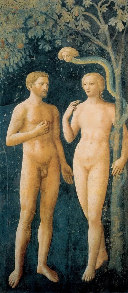 Die Versuchung von Adam und Eva — Brancacci Chapel