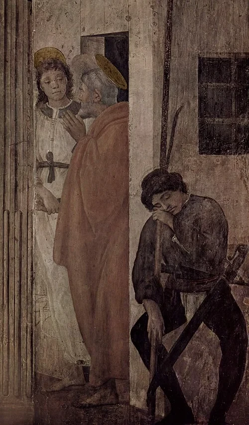 Der heilige Petrus im Gefängnis — Brancacci Chapel
