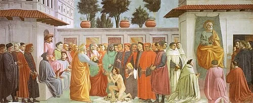 Raising of the Son of Theophilus and Saint Peter Enthroned