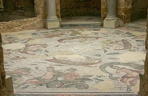 The Frigidarium Mosaic — Villa Romana del Casale audio guide stop