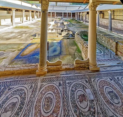 The Quadrangular Peristyle — Villa Romana del Casale audio guide stop