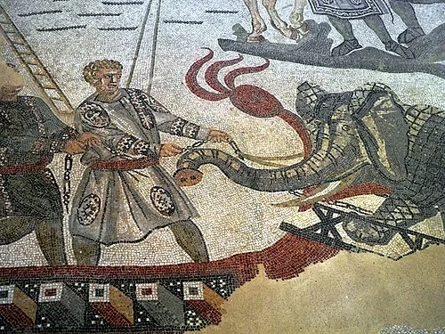 Transporting the Elephant — Villa Romana del Casale audio guide stop