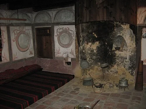 Wall Frescoes and Hearth
