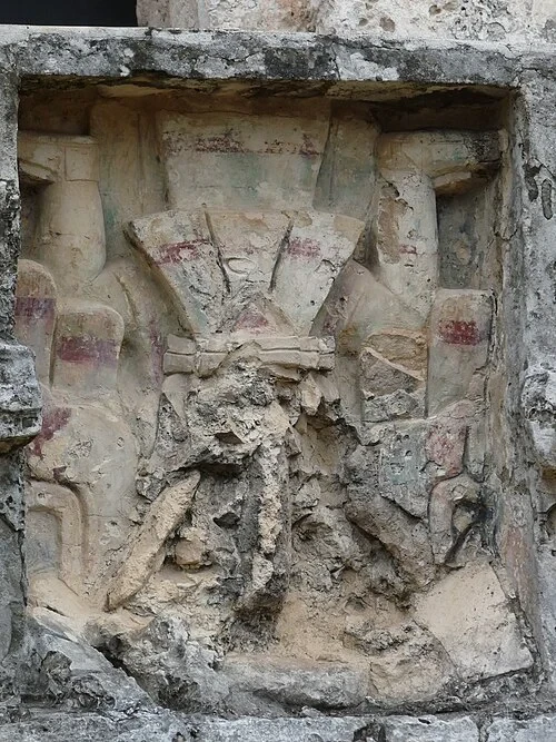 Sculpture du Dieu Plongeur — Tulum Archaeological Site