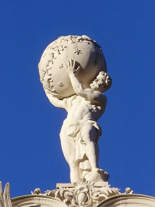 La statue d'Atlas — Schloss Linderhof