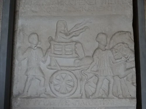 Stèle funéraire grecque — Ancient City of Nessebar