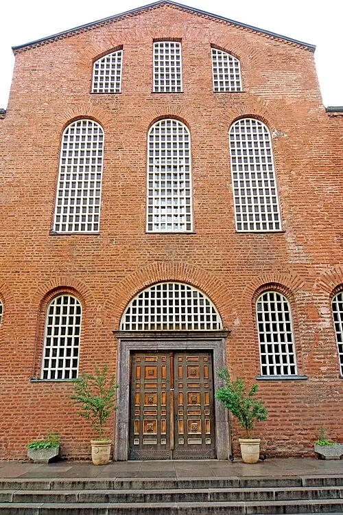 The Red Brick Facade — Saint Sophia Church, Sofia audio guide stop