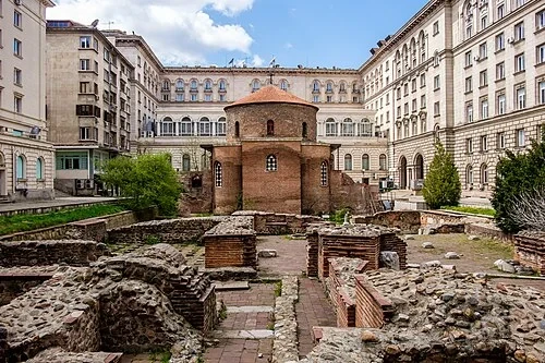 Archaeological Courtyard — Saint George Rotunda Church, Sofia audio guide stop