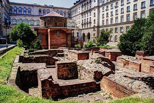Ancient Building Foundations — Saint George Rotunda Church, Sofia audio guide stop